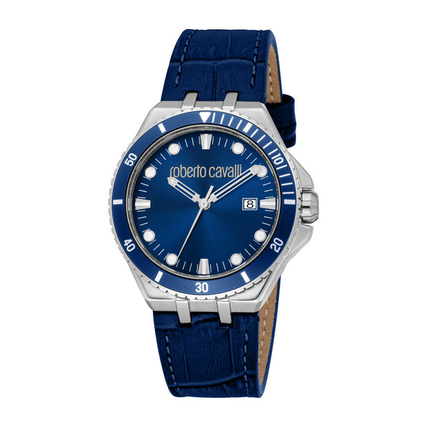 Men Virtu Dark Blue Watch Set