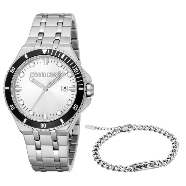 Men Virtu Silver Watch Set