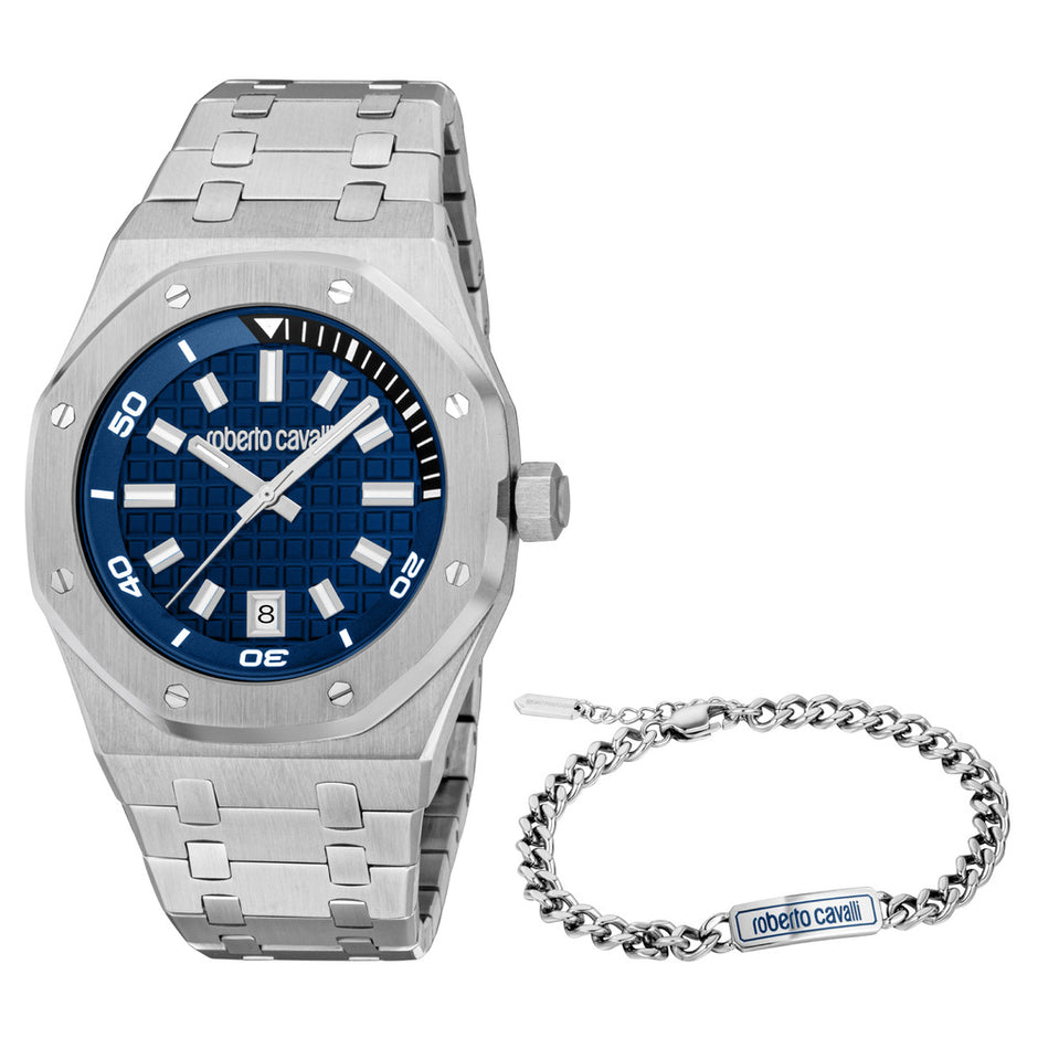 Men Impero Silver Watch Set