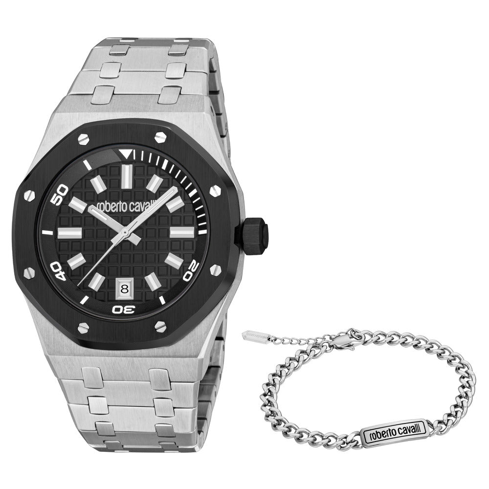 Men Impero Silver Watch Set