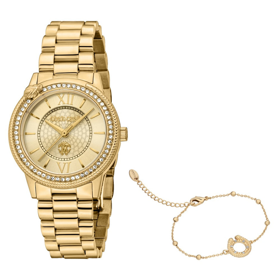Women Lucente Gold Watch Set