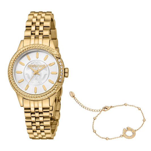 Women Attraente 30mm Gold Watch Set