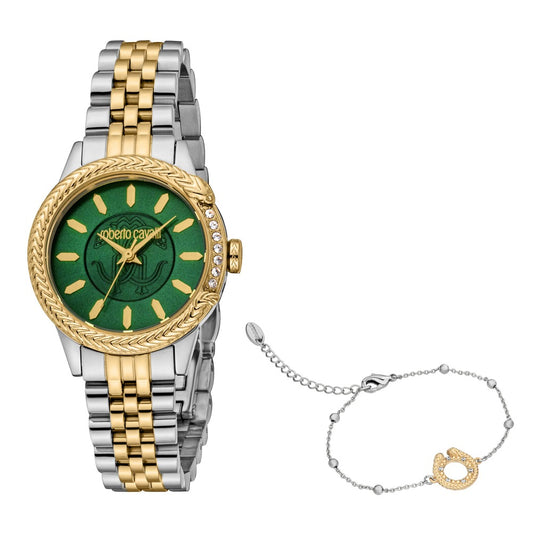 Women Attraente 30mm Gold Watch Set