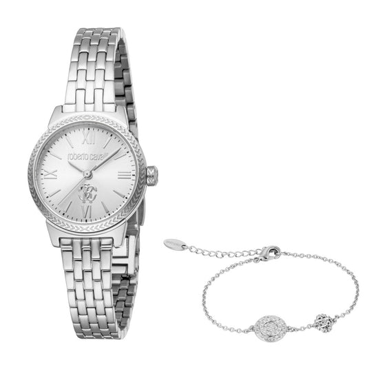 Women Sfarzosa Silver Watch Set