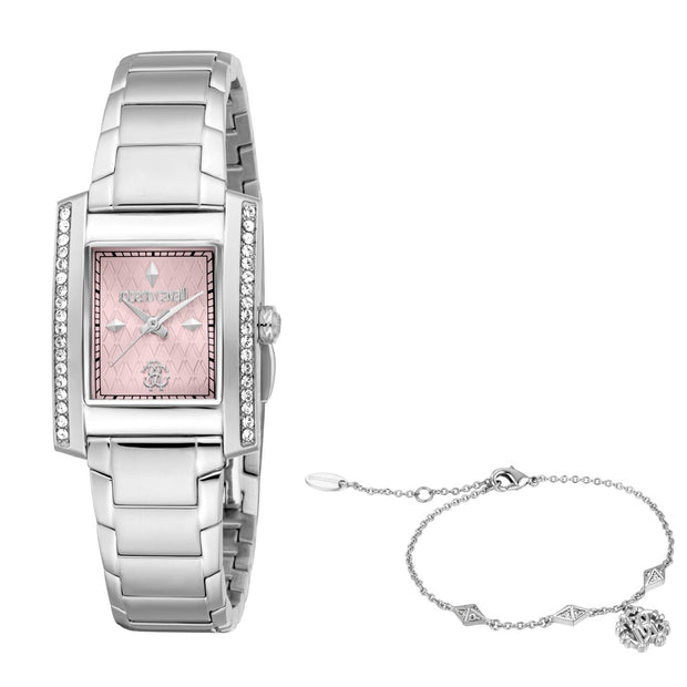 Women Soletta Silver Watch Set