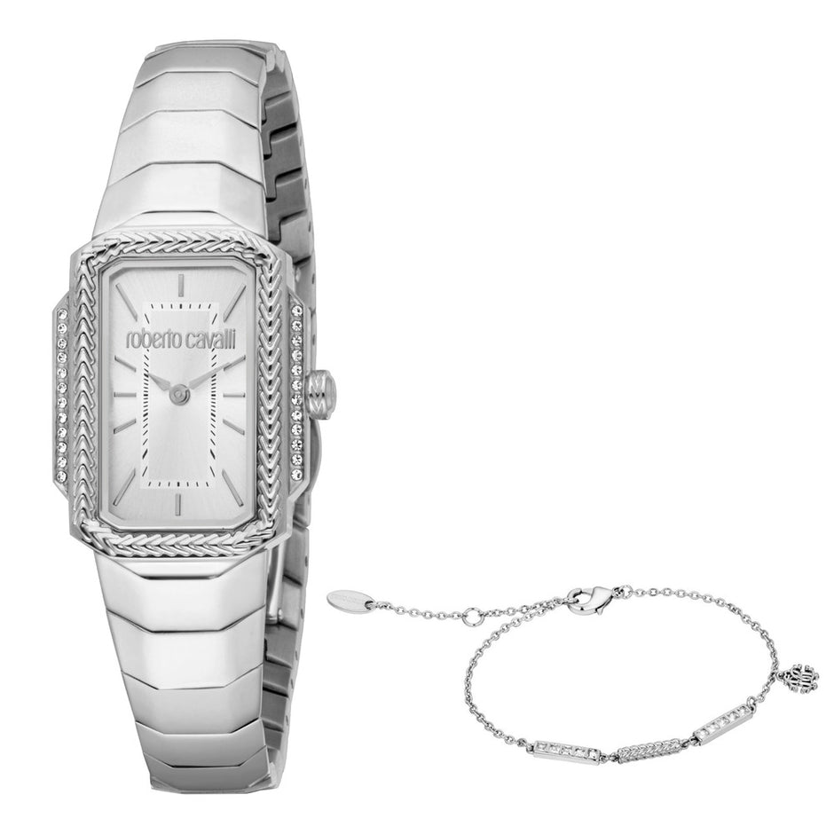 Women Eterna Silver Watch Set