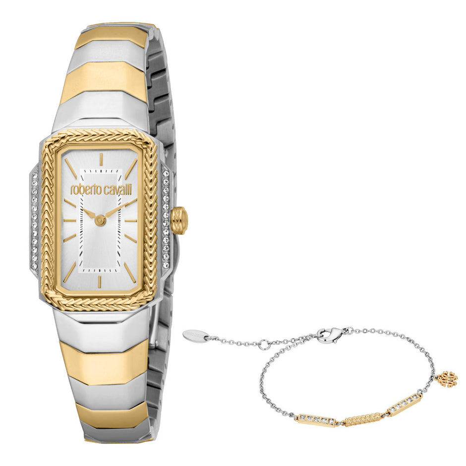 Women Eterna Two Tone Watch Set