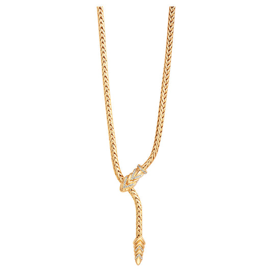 Snake Slider Women Gold Necklace