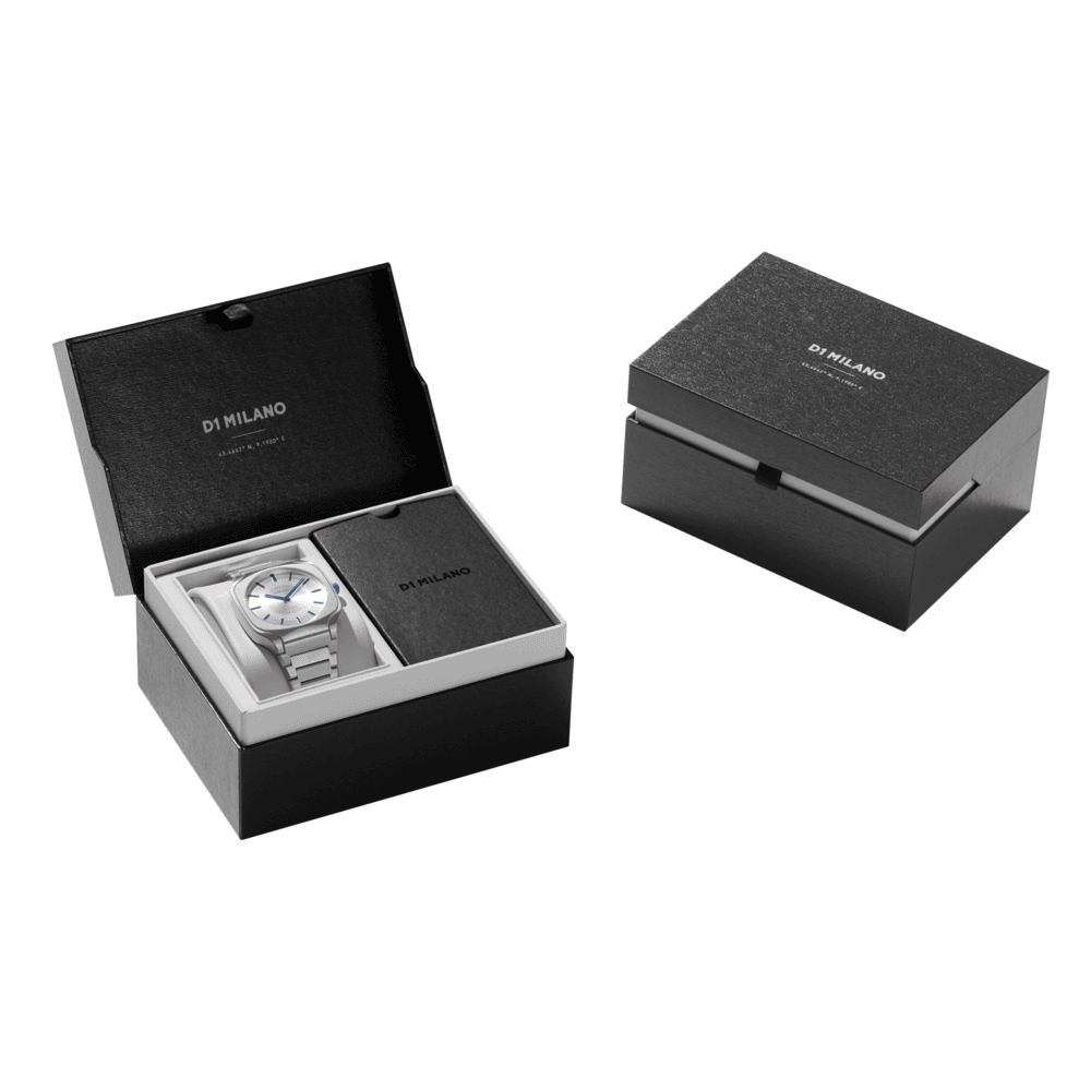 Unisex Square Silver Watch