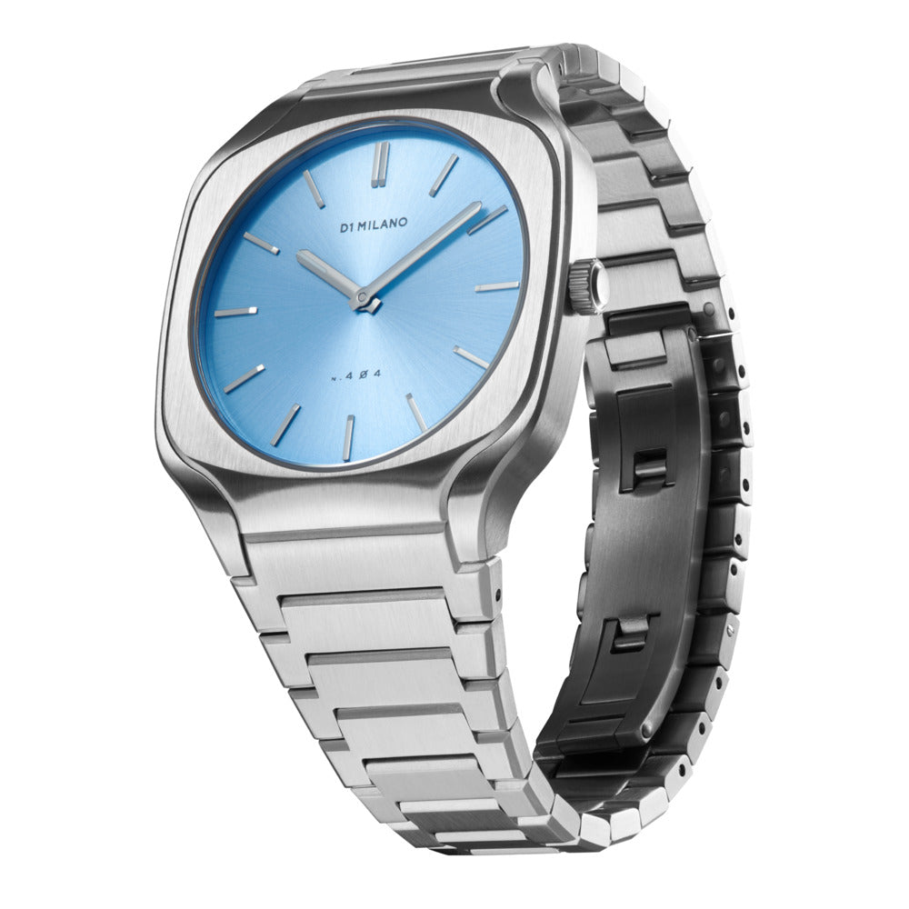 Square Unisex  37mm Silver Watch