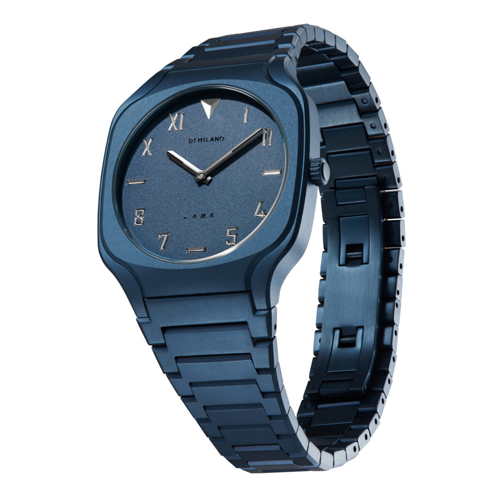 Unisex Square Blue 37mm Watch