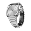 Men Square Silver Watch