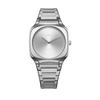 Men Square Silver Watch