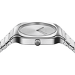 Men Square Silver Watch