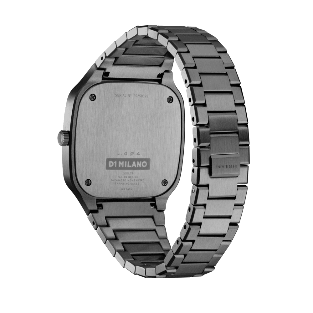 Men Square Light Gun Watch