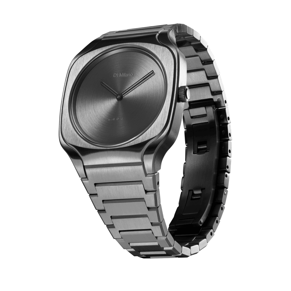 Men Square Light Gun Watch