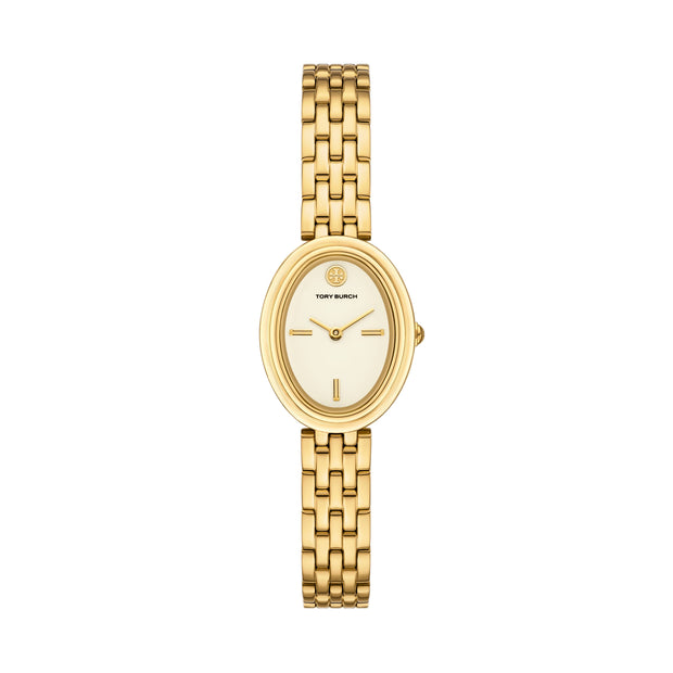 Women The Oval Golden Watch