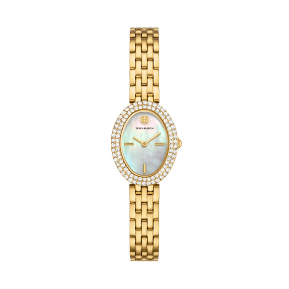Women The Oval Golden Watch