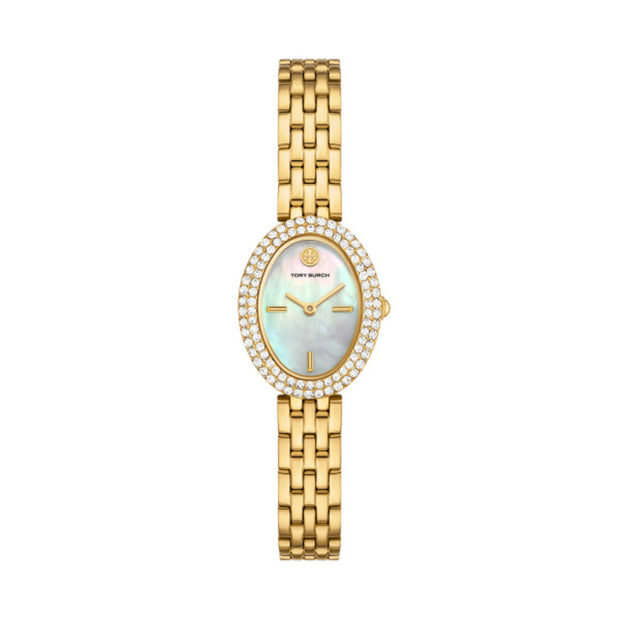Women The Oval Golden Watch