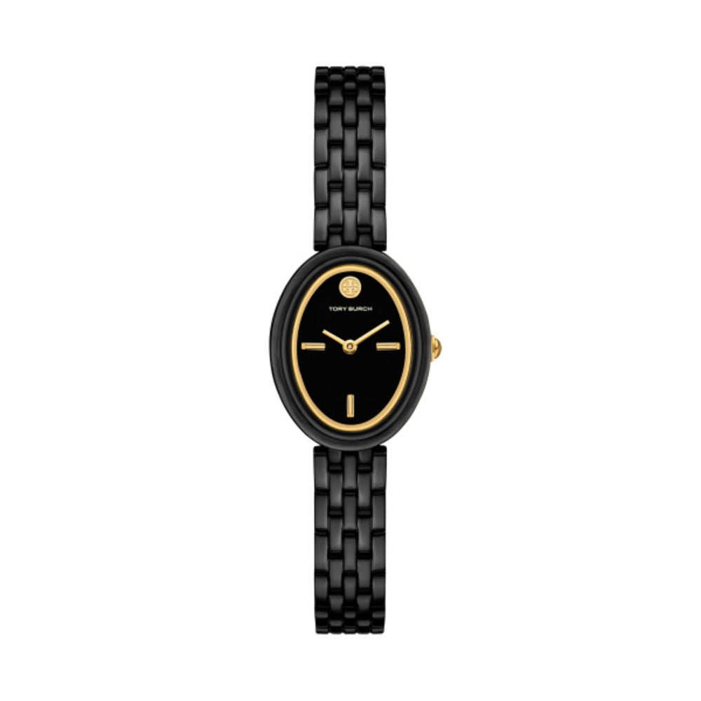 Women The Oval Black 28mm Watch