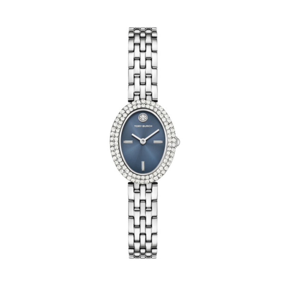 Women The Oval Silver Watch