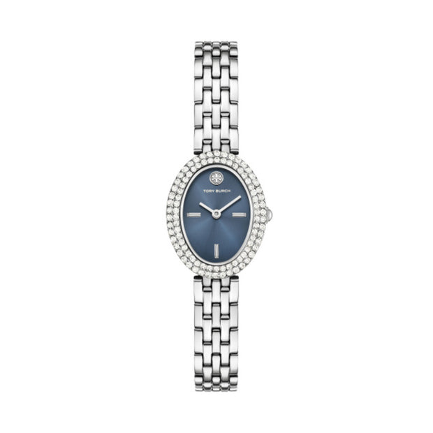 Women The Oval Silver Watch