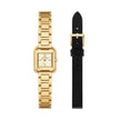 Women The Kira Square Small Gift Set Gold Watch