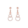 Women Sibilla Slim Round Rose Gold Earring