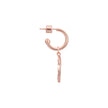 Women Sibilla Slim Round Rose Gold Earring