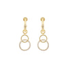 Women Sibilla Slim Round Blue Earring
