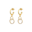 Women Sibilla Slim Round Blue Earring