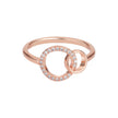 Women Sibilla Slim Round Rose Gold Ring
