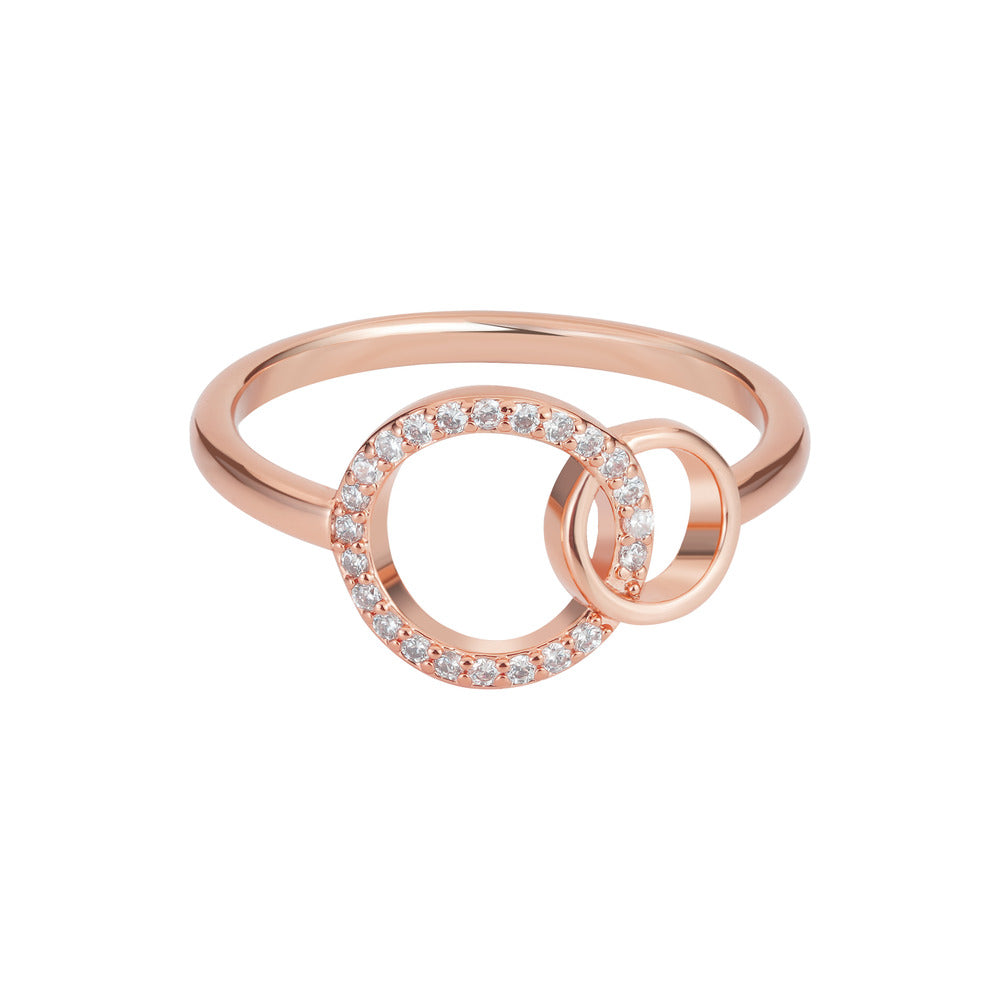 Women Sibilla Slim Round Rose Gold Ring
