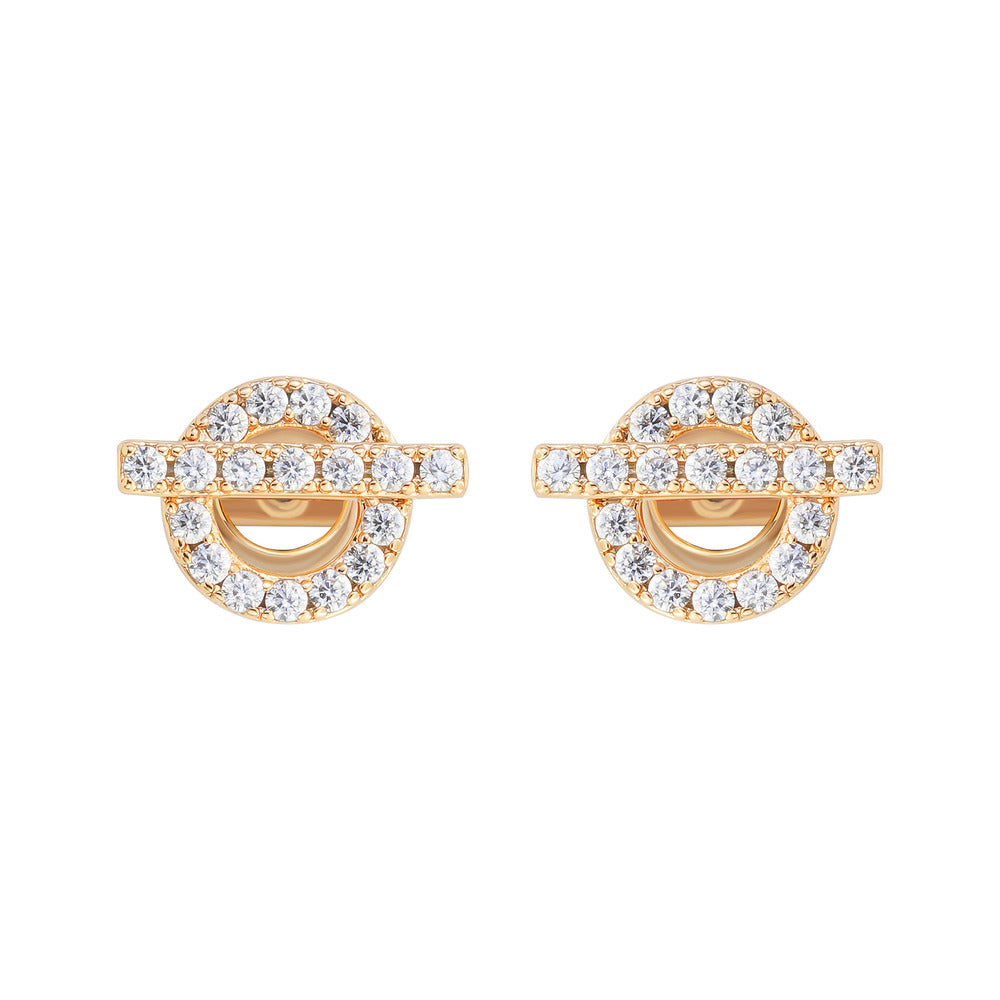 Women Orietta O Crossed Blue Earring