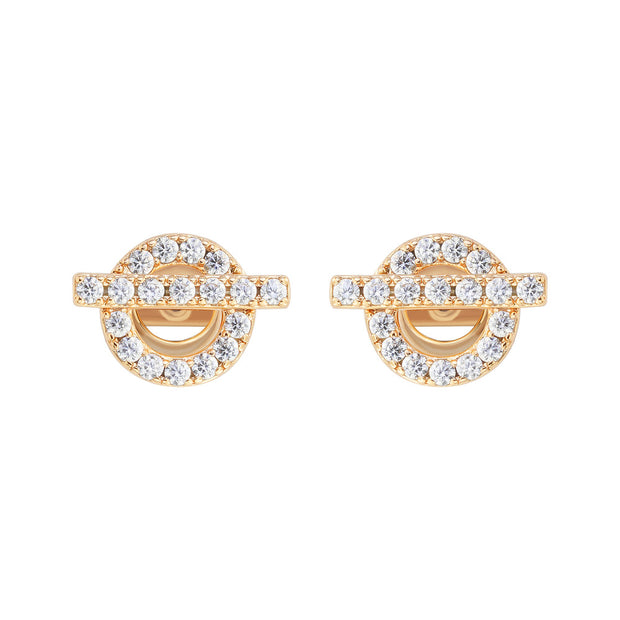 Women Orietta O Crossed Blue Earring