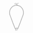 Women Orietta O Crossed White Necklace