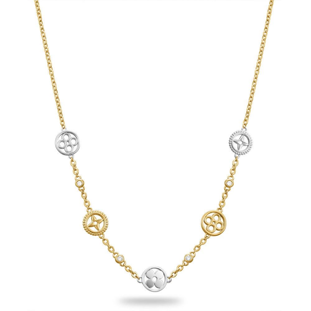 Women Olivia Two Tone Necklace