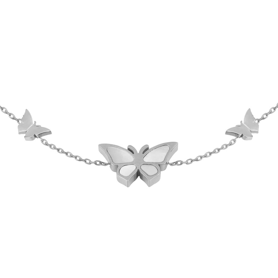 Women Bettina ButterFly Silver Bracelet