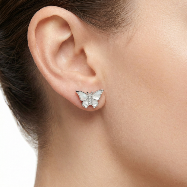 Women Bettina ButterFly Silver Earring
