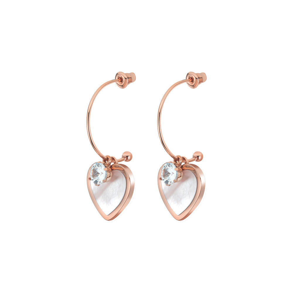 أقراط روز جولد للنساء