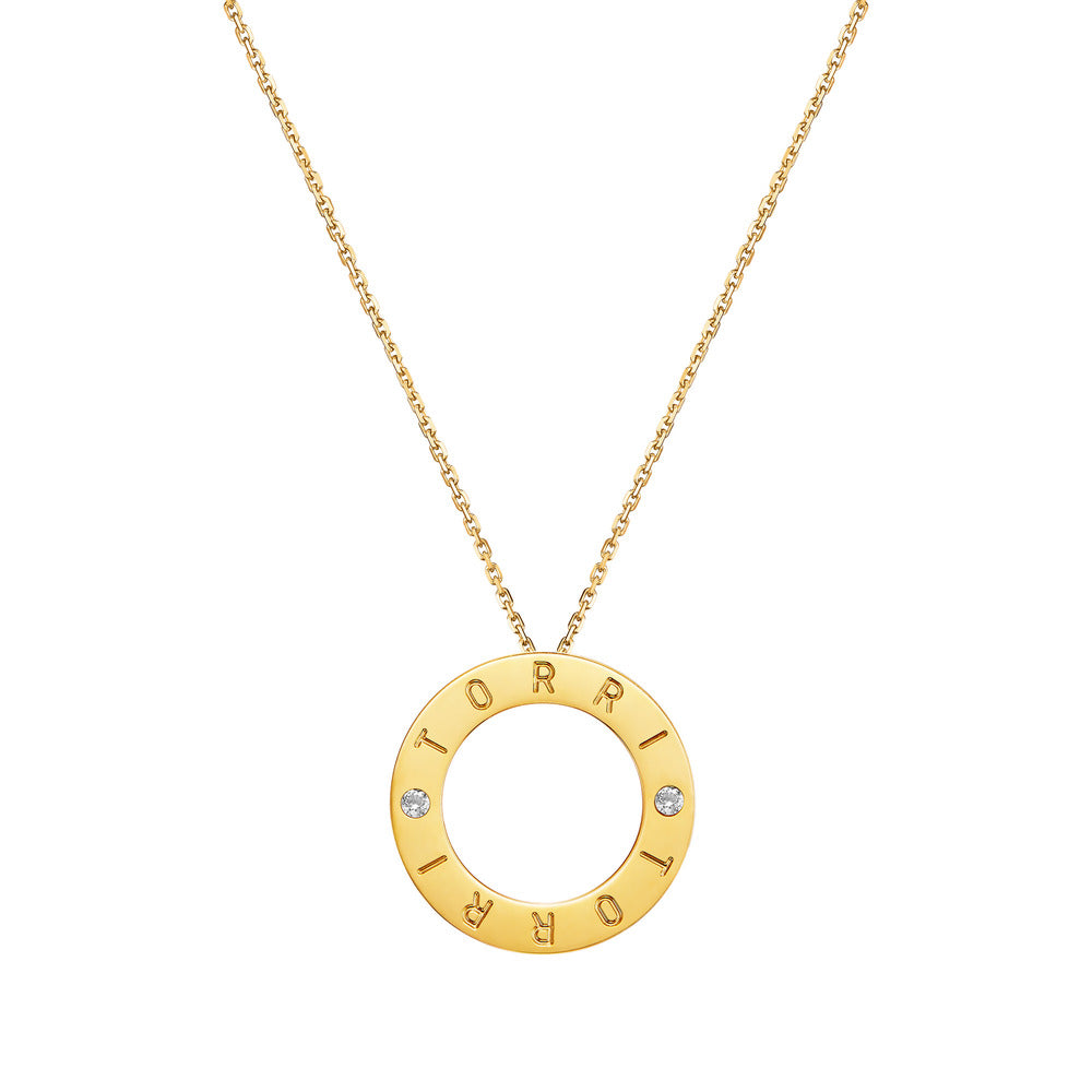 Women Caterina Golden Necklace