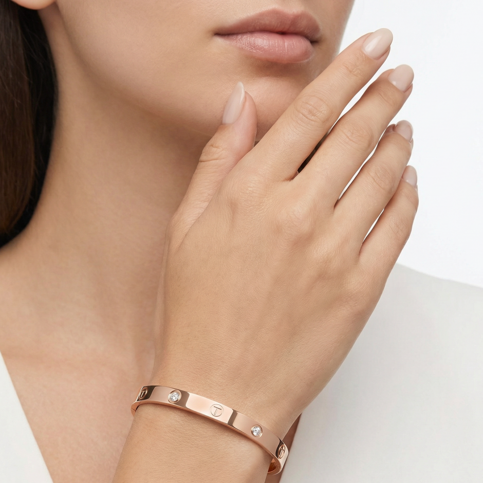 Women Livia Rose Gold Bangle