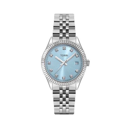 Women Silver 34mm Watch