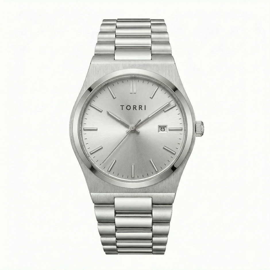 Men White Watch
