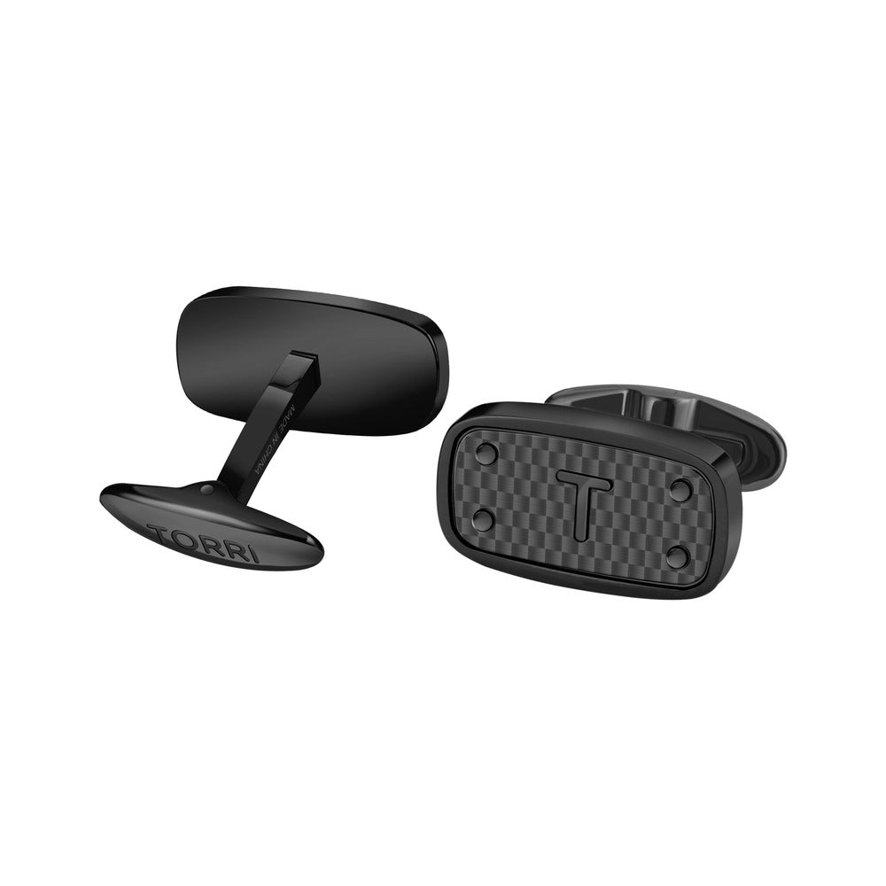 Men Bertoldo Black Cufflink