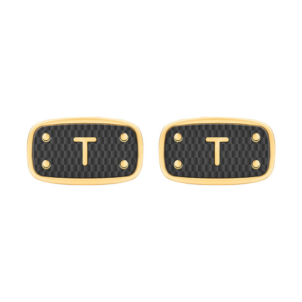 Men Bertoldo Golden Cufflink