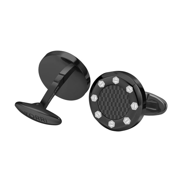 Men Dionigi Black Cufflink