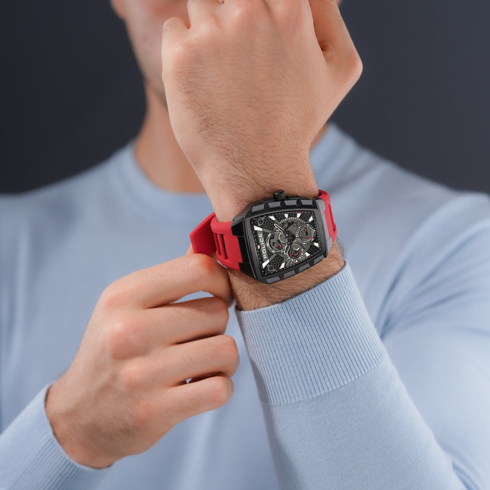 Men Tough Gear Red Watch