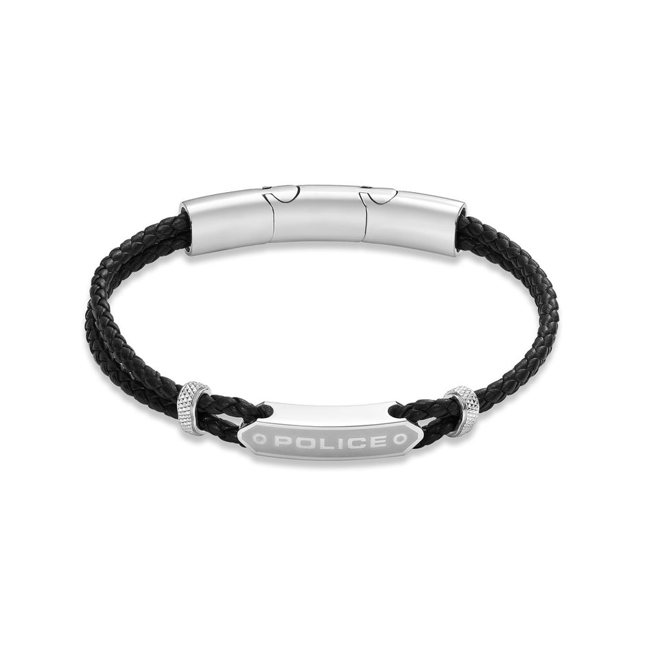 Men Twincord Black Bracelet