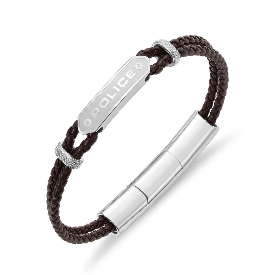 Men Twincord Brown Bracelet